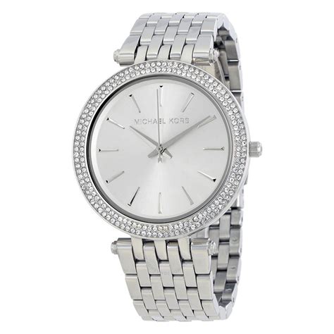 ladies silver michael kors watch